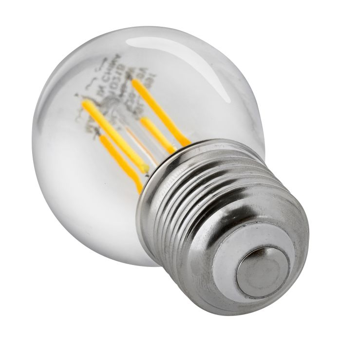 LED Filament Light, With 4W Power, GESL55091 | 15000 Hrs Lifetime | 3000k Color Temperature | 400lm Lumens | E27 Base Connector | CRI>80Ra
