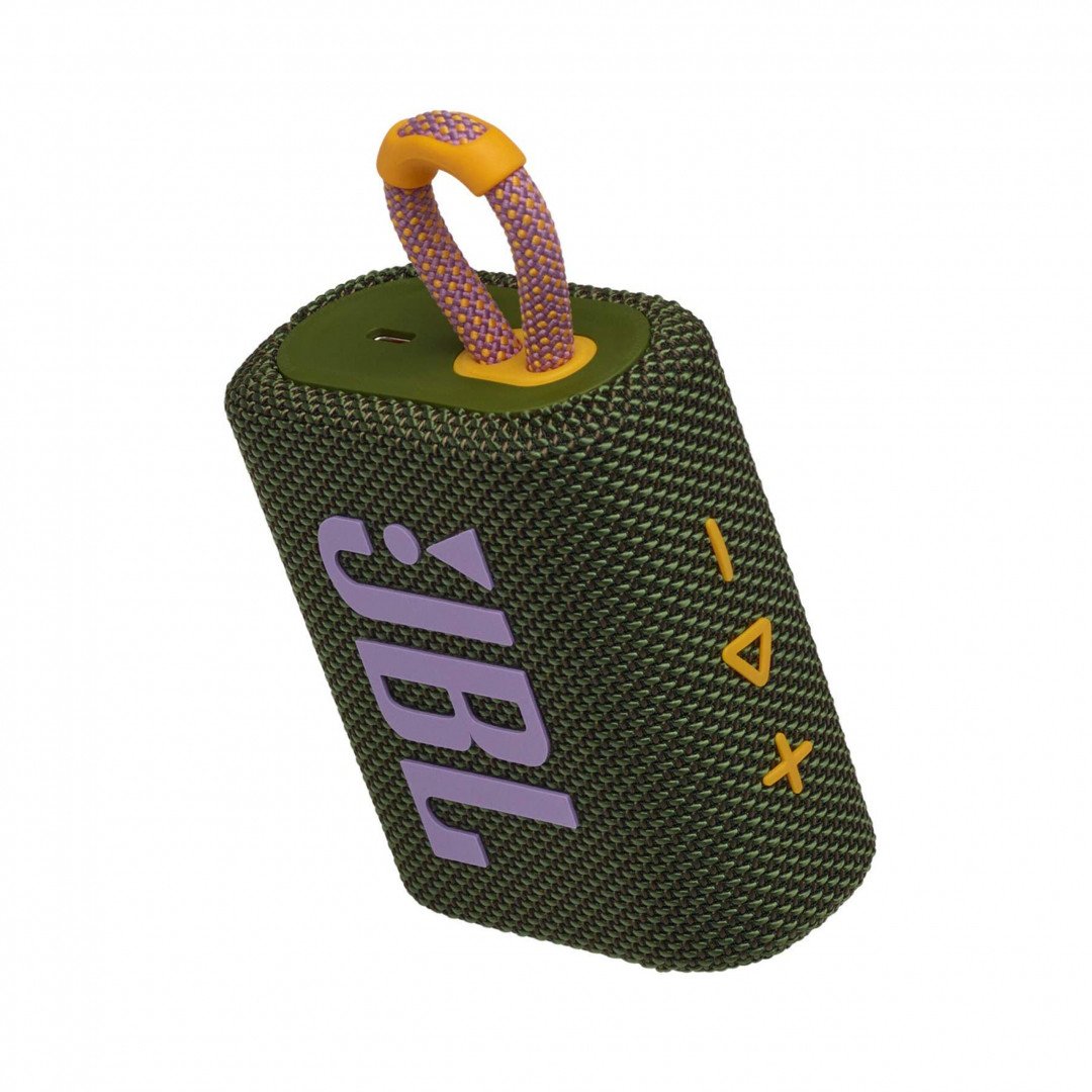 JBL GO 3 Portable Waterproof Wireless Speaker - Green