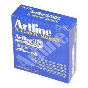 Artline Flip Chart Marker Fine, Pack of 12, 2.0mm, Green - ARMK370GR