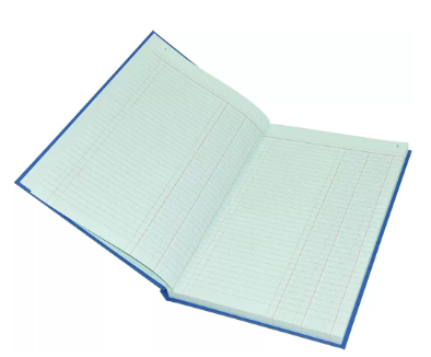 FIS Cash Book, Azure Laid Ledger Paper, FS (210 x 330 mm) Size, 2 Quire - FSACCTC2Q73