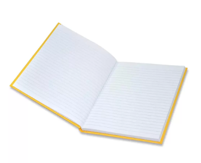 5-Piece FIS Neon Hard Cover Notebook Single Line 9X7 Inch, 100-Sheets, Gold - FSNB97N200