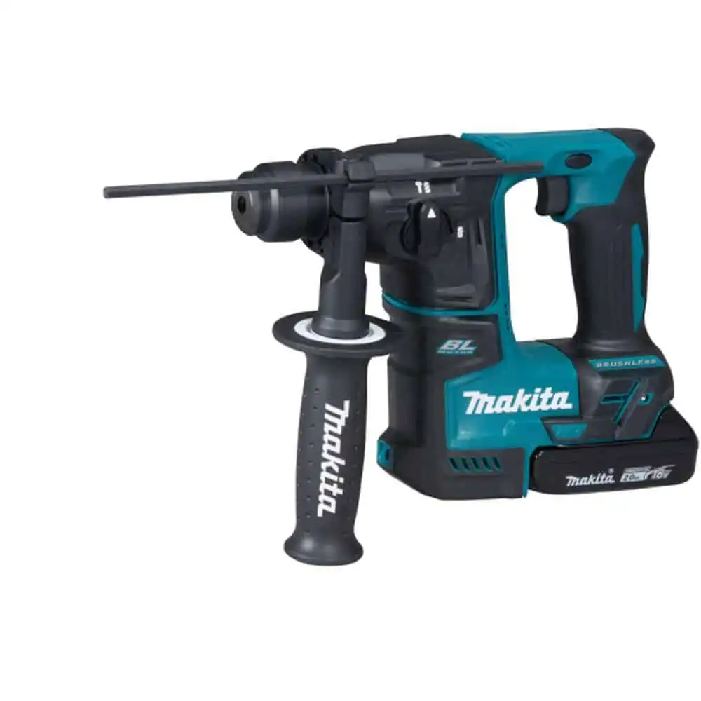 18V Lithium-Ion Cordless Compact Rotary Hammer With 2x (3Ah) Battery And Charger In Makpac