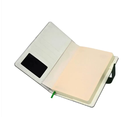 Fis 2024 A5 Diary English Vinyl Hard Sewn Cover Green -FSDI80E24GR