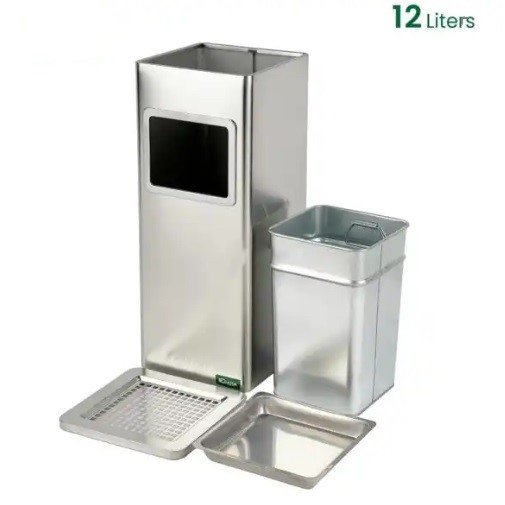 Stainless Steel Waste Station with Ashtray Top