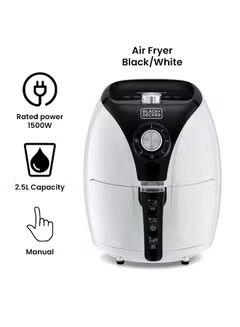 Air Fryer Aerofry ,With Multifunction Air Convection technology ,3.5 L 1500 W AF220-B5-WH, Black / White