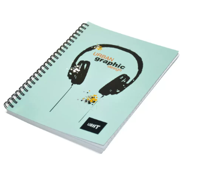 Light LINB1081804S Spiral Cover Notebook (Pack of 10 Pieces x 100 Sheets, 10x8in)