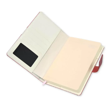 Fis 2024 A5 Diary English Vinyl Hard Sewn Cover Pink -FSDI80E24PI