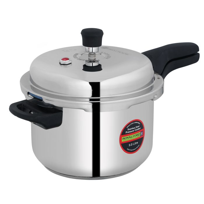 3 Liter Stainless Steel Pressure Cooker, RF10184 | Metallic Safety Plug | Controlled GRS | Compatible With Induction, Hot Plate, Halogen, Gas
