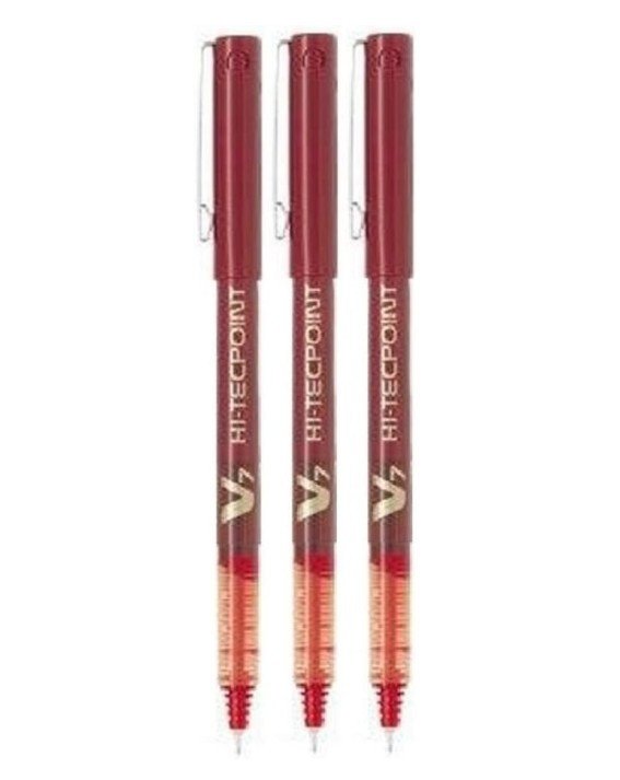 Pilot V7 Hi-Tecpoint BX-V7 Roller Ball Pen 0.7mm Red
