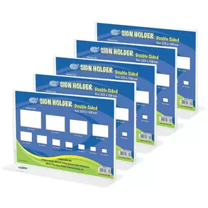 FIS Sign Holder, Oblong Double Sided, 225X158 Mm Pack of 5 Pieces -FSNA225X158-5