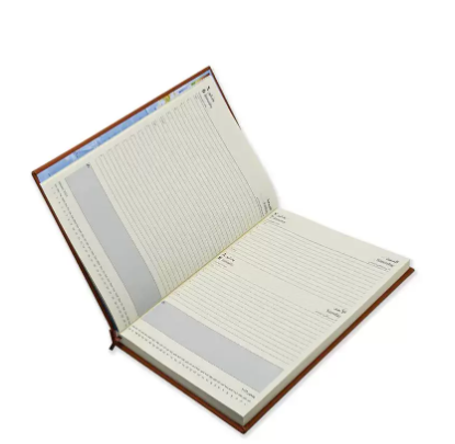 FIS A4 Diary 2023 Arabic/English (Saturday & Sunday Combined) Brown - FSDI48AEP23BR