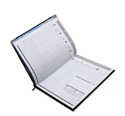 FIS Golden Executive Diary 2023 Arabic/English/French (1-Week at a glance) Black - FSDI32AEG23BK