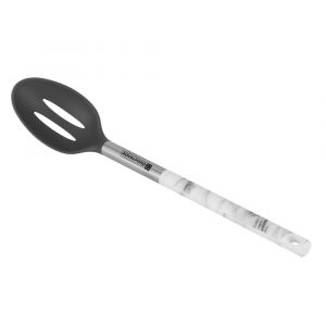 Royalford Marble Designed Slotted Spoon - Nylon - Black