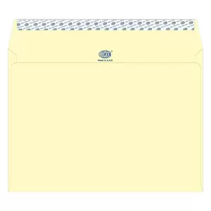 FIS Color Envelopes Peel & Seal, Pastel Colors, Pack of 50 Pcs. Cream Color, C4 (229 x 324 mm), 80 GSM - FSEC8042PCR50