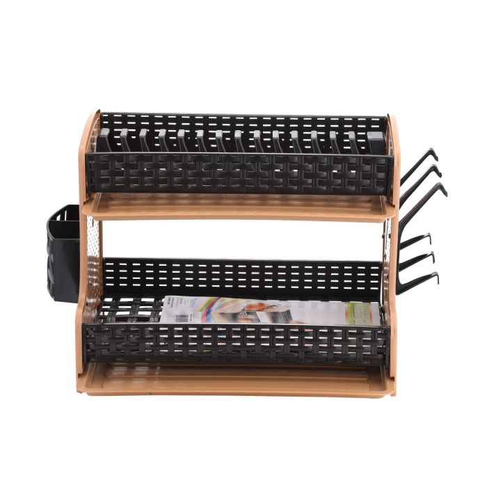 Royalford Galaxy 2 Layer Rattan Dish Rack