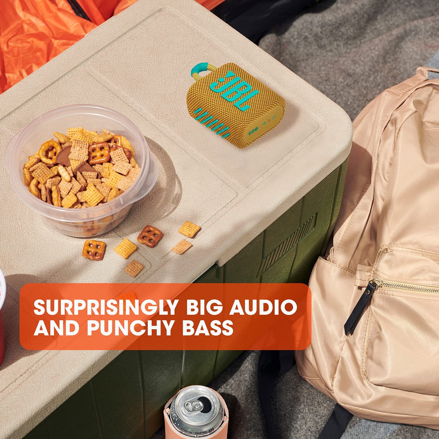 JBL GO 3 Portable Waterproof Wireless Speaker - Yellow