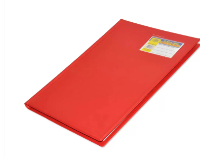 FIS Display Book 50-Pockets F/S Size, Red - FSDA50F4RE
