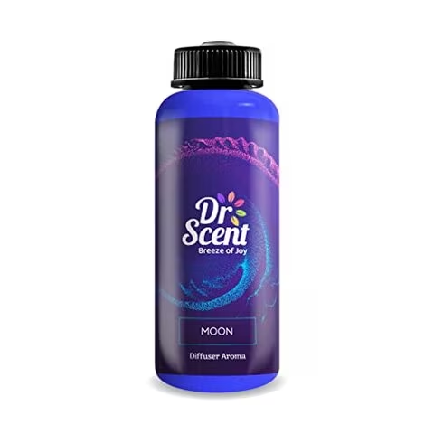 Dr Scent Diffuser Aroma Moon, Feel The Fresh Notes Of Lime And Bergamot, Blending With Intense Notes Of Rich And Sweet Amber And Patchouli (500ml)
