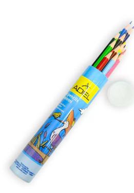 Adel Color Pencil, 12 Colors in Aluminium Tube - ALCK-5003