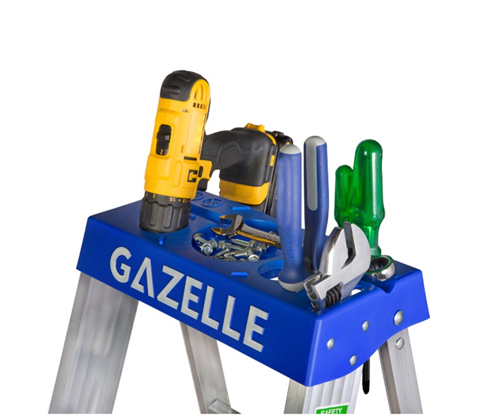 GAZELLE G5006 6FT ALUMINIUM STEP LADDER (1.8M)