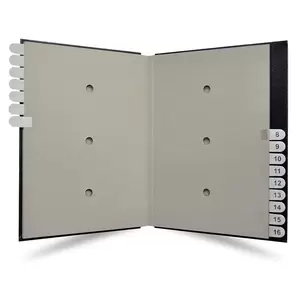 FIS Signature Book, Vinyl Material Cover, 16 Sheets (1-16), Black Color, 240 x 340 mm - FSCL1-16
