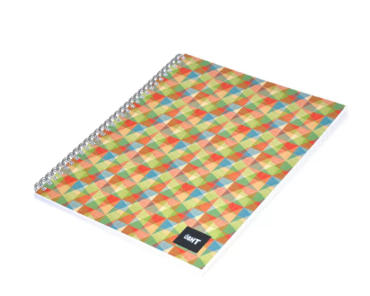 LIGHT Pack of 10 Spiral Soft Cover Notebook, Single Line , 10X8 Inches (25.4 X 20.32 cm) 100 Sheets - LINB1081605S