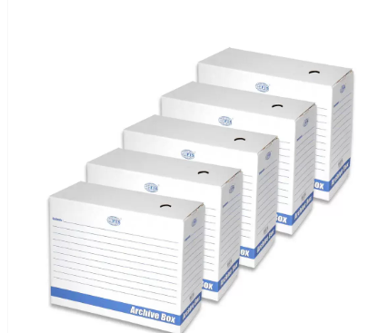 FIS Pack of 5 Archival Storage Box, Size : 34.2 x 27 cm