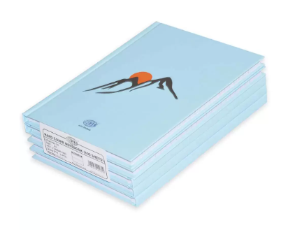 5-Piece FIS Hard Cover Notebook Single Line A5, 100-Sheets - FSNBA51902