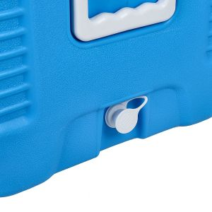 Royalford Insulated Ice Cooler Box - Plastic - Blue - 50 LITER
