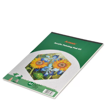 12-Sheets Artmate Acrylic Painting Pad A3, 300GSM - JISKHSACC-A3