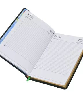 FIS Golden Diary 2024 (Arabic/English) Green, A5 - FSDI23AEG24G