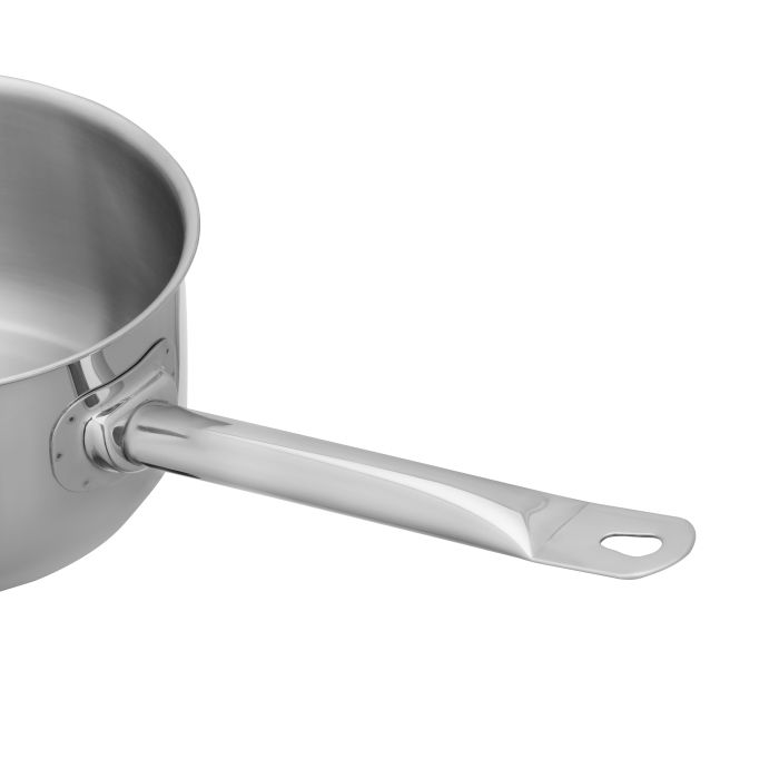 Stainless Steel Saucepan, 3-Layer Extra-Thick Base, RF10129 | 18cm With Lid | Encapsulated Aluminium Middle Layer | Compatible With Induction, Hot Plate, Halogen, Gas