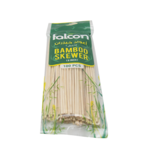 Falcon Bamboo Skewers 8 Inch (200 Packs X 100 Pieces)