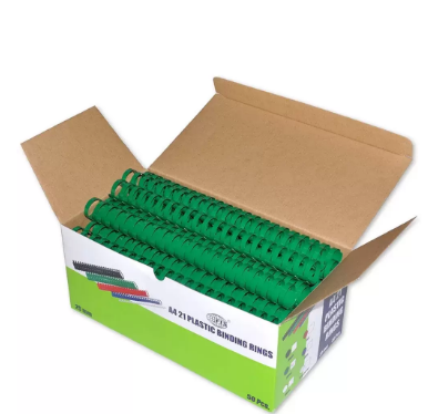 FIS 25 mm Plastic Binding Rings 220 Sheets - FSBD25GR