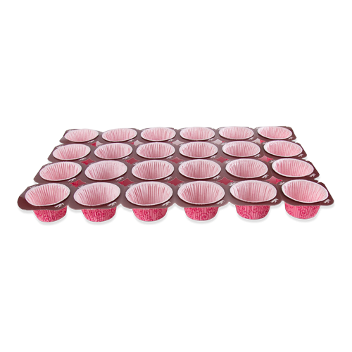 Falcon Muffin Tray Designed Medium Red – 1 Piece x 24 Cups