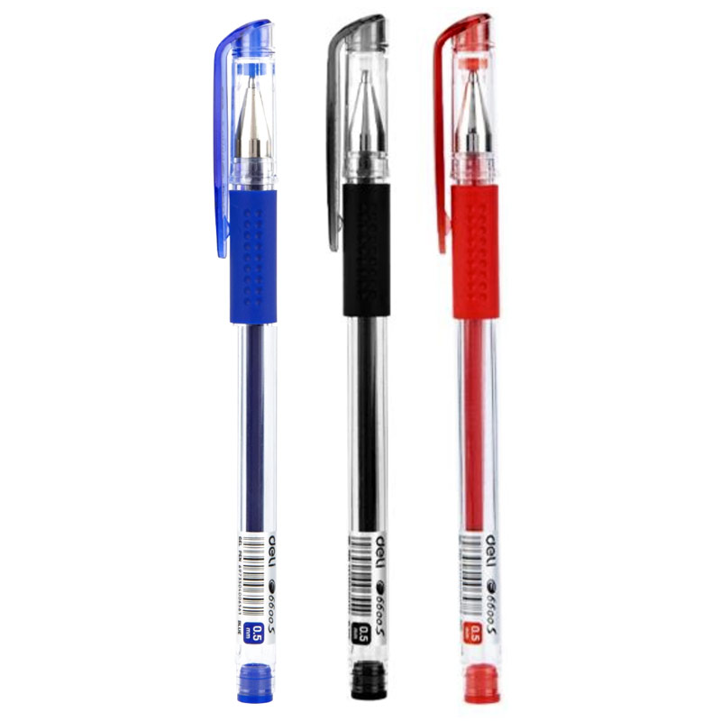 Deli Gel Pen E6600S -0.5mm Black