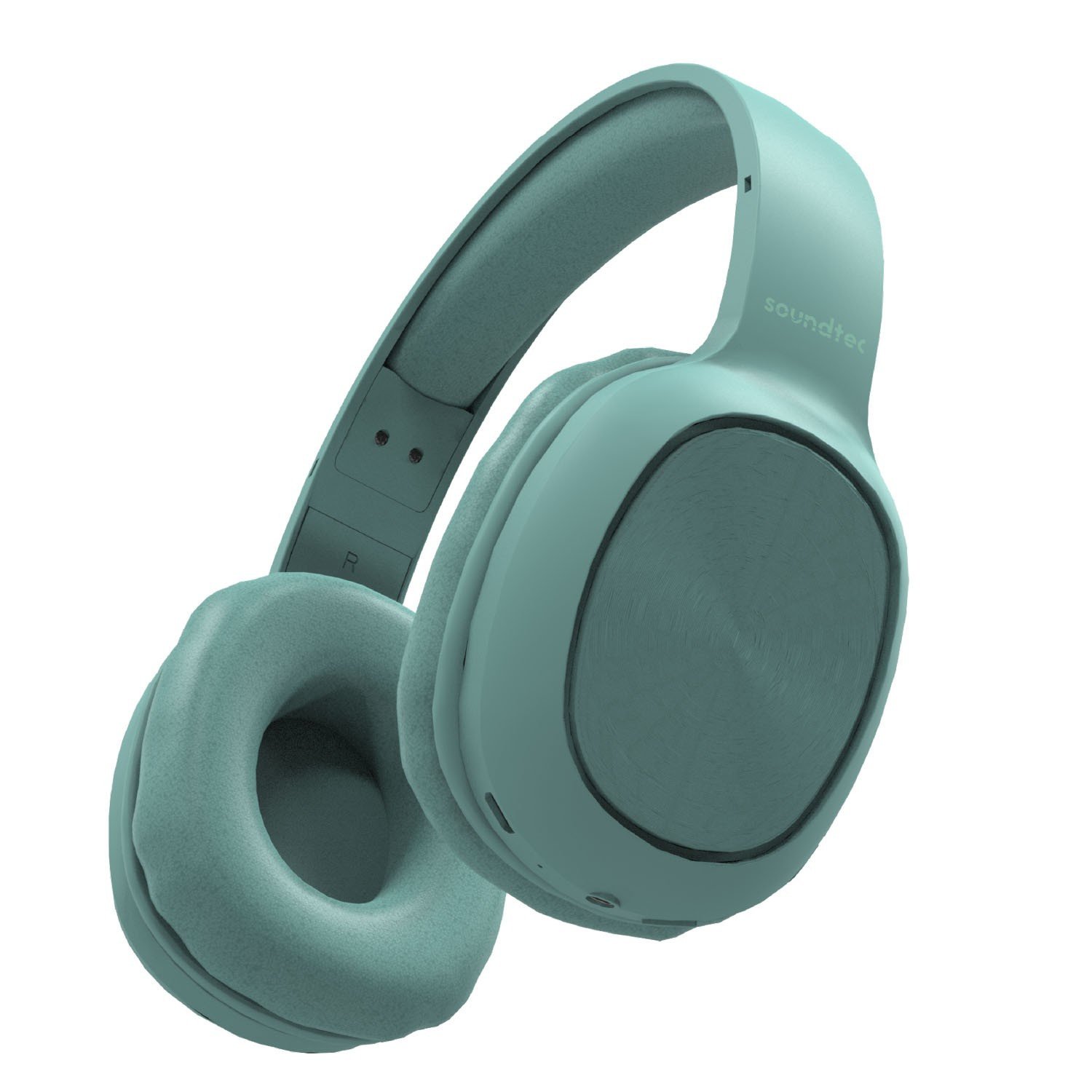 Porodo Soundtec Pure Bass FM Wireless Over-Ear Headphone - Green