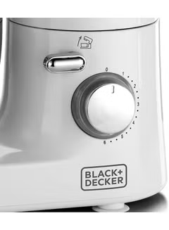 Stand Mixer and Multi function Kitchen machine with Stainless Steel Bowl And 6 Variable Speed Control 4 L 1000 W SM1000-B5 White/Silver