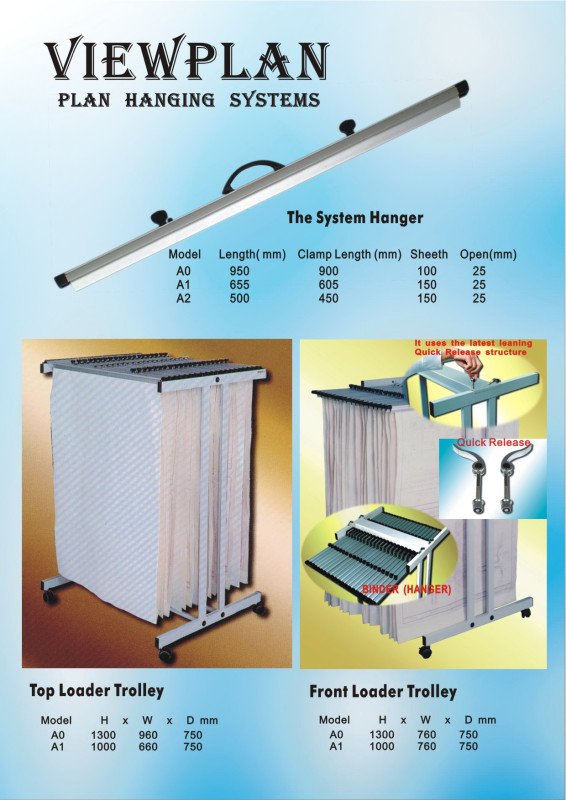 ViewPlan Front Loading A0 Size Plan Trolley