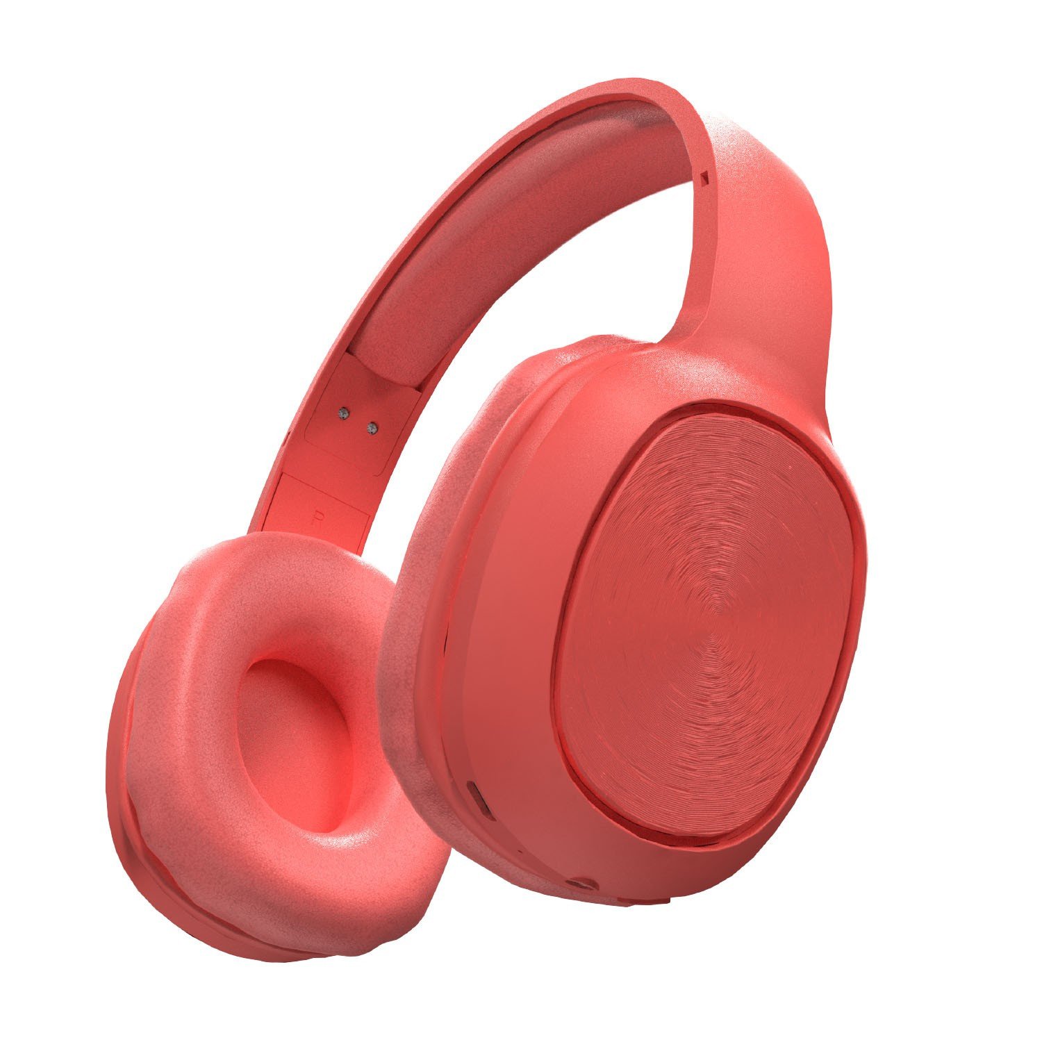 Porodo Soundtec Pure Bass FM Wireless Over-Ear Headphone - Red