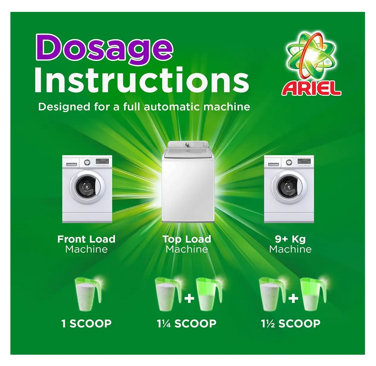 Ariel Automatic Lavender Laundry Detergent Powder, 2.5 kg