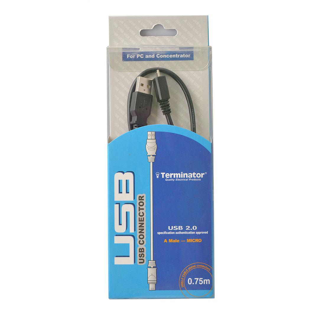 USB Cable Micro black – 0.75M