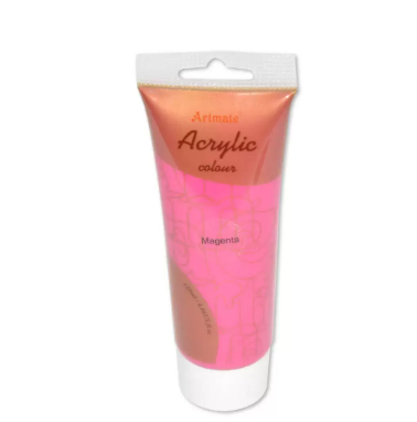 Artmate Acrylic Color In Tube, Magenta Colour - JIPBA191205