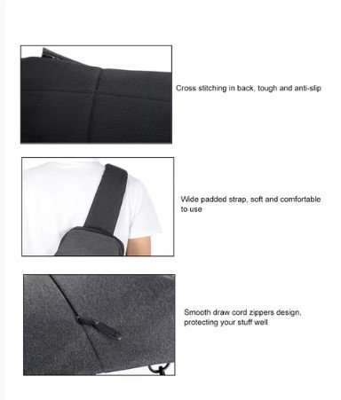 Xiaomi Mi City Sling Bag Light Grey