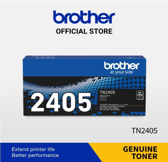 Brother TN2405 Standard Yield Black Toner Cartridge 1200 Pages
