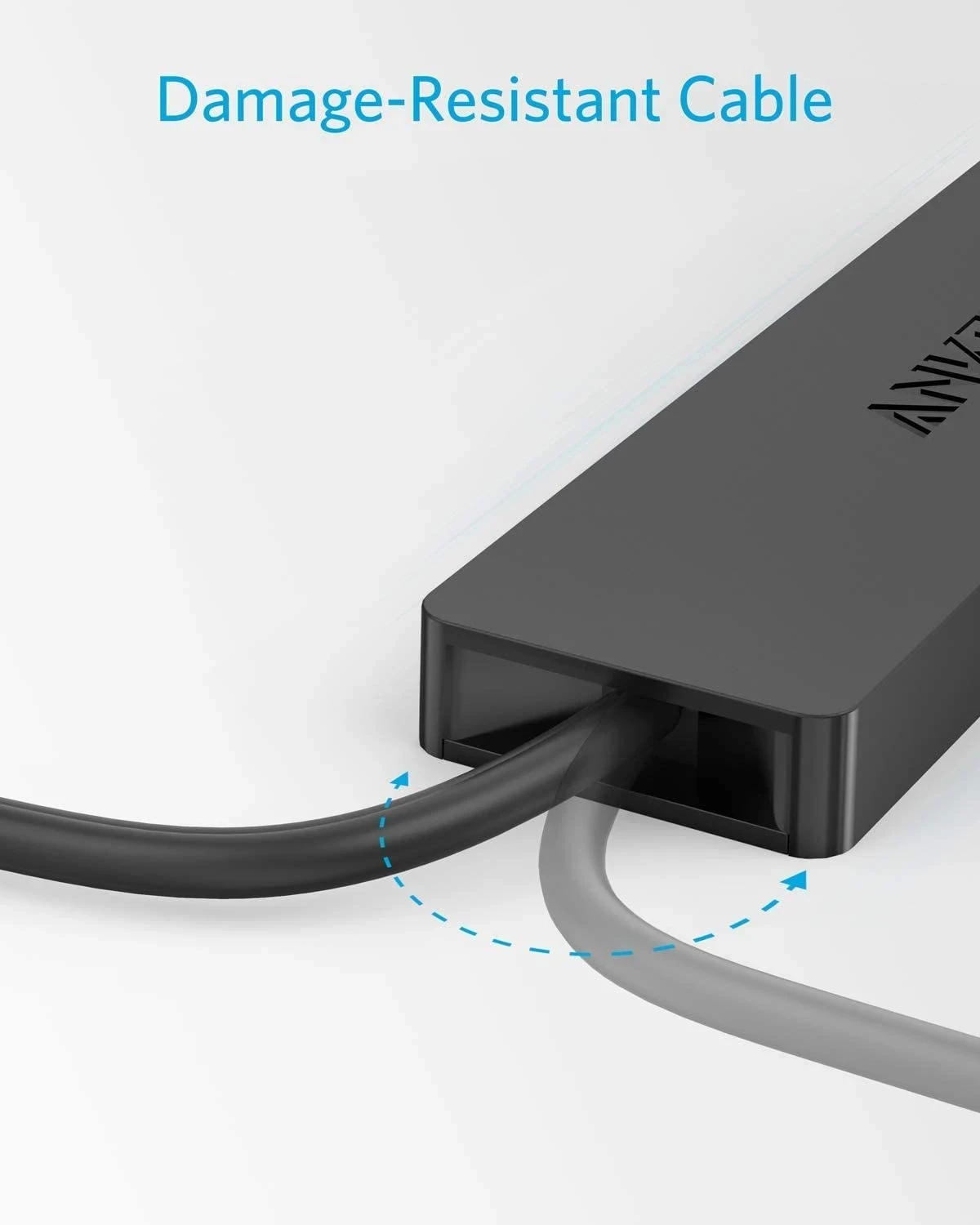 Anker 4-Port USB 3.0 Hub, Ultra-Slim Data USB Hub with 2 ft Extended Cable [Charging Not Supported], for MacBook, Mac Pro, Mac mini, iMac, Surface Pro, XPS, PC, Flash Drive, Mobile HDD