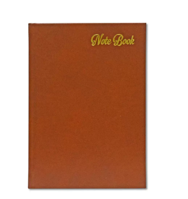 FIS Notebook Bonded Leather, Size A5, Italian Ivory Paper, 70 GSM, 196 Pages, 8 mm Ruled, Hard Cover, Colour Brown - FSNBHCA5IVBLBR