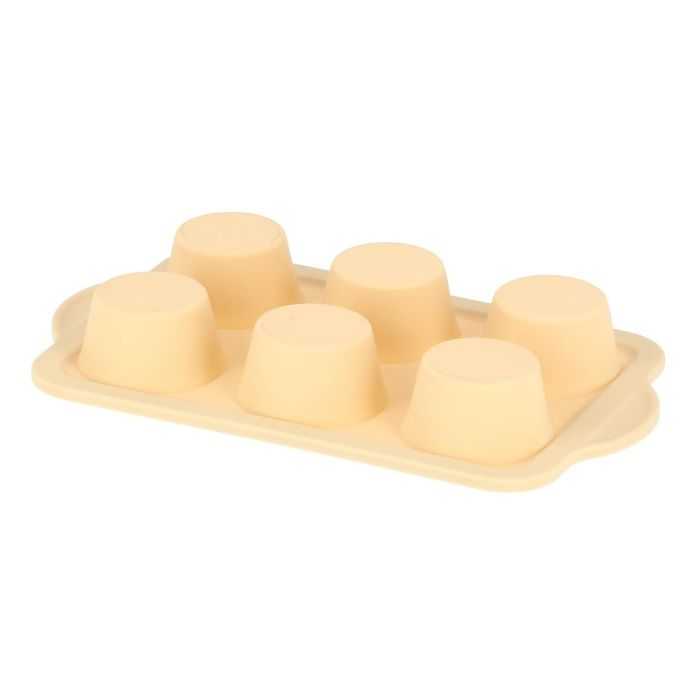 Royalford RF9801 Premium Non-Stick Muffin Tray, 6 Cup - Cupcake Tray/Baking Pan - Steel Build Frame, Silicone Mince Pie/Cupcake Tin - Ideal For Cupcakes Muffin Pie Yorkshire Pudding Baking