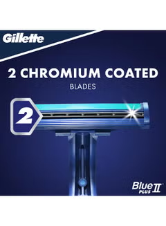 Blue II Plus Disposable Razors 5 Count