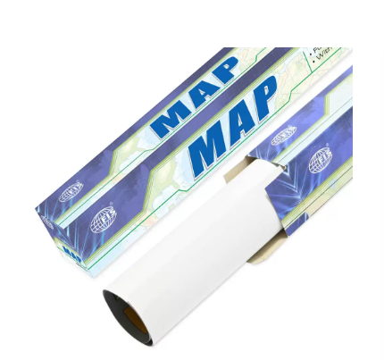 FIS "WORLD" Wall Map with Glossy Lamination, French Language, Size 70x100cm, Printed in Multicolour - FSMA70X100WFN